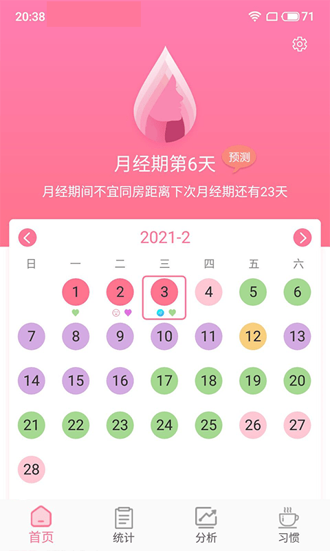 安全期计算截图1