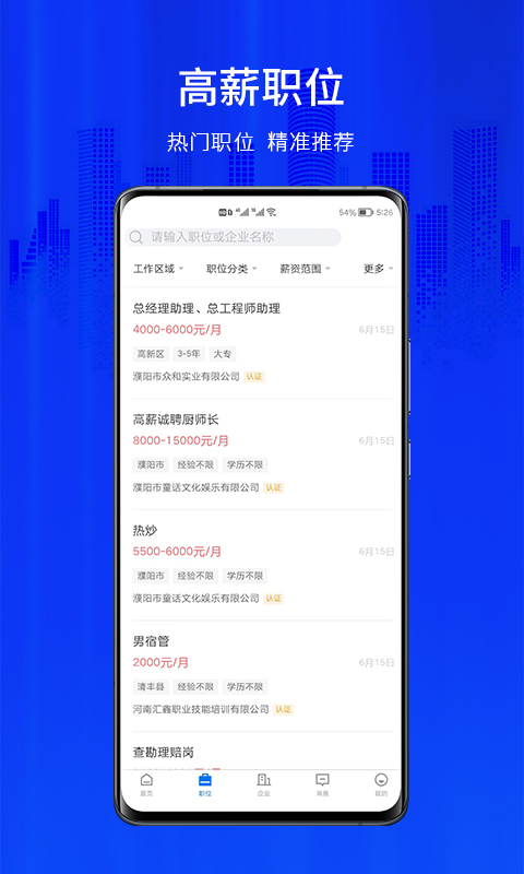 大濮人才网截图3