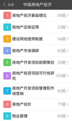 中级房地产经济师题库截图1