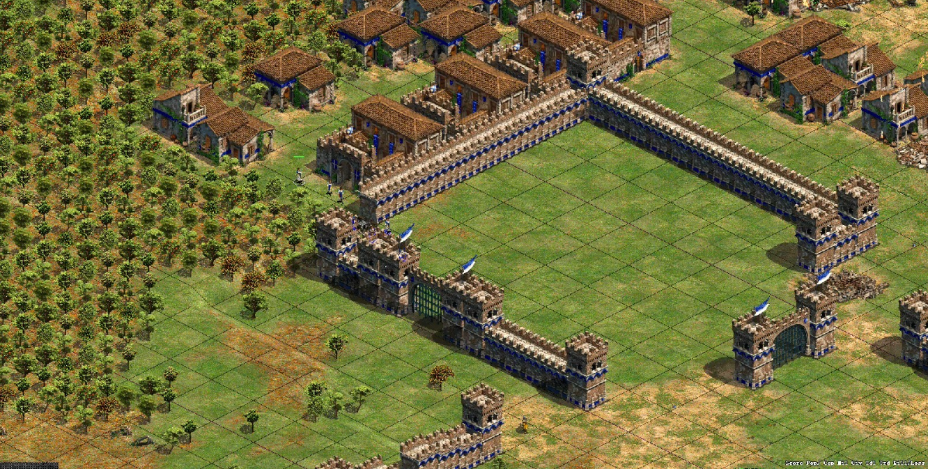 帝国时代2城墙怎么建