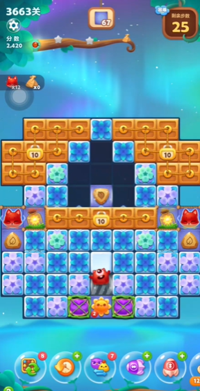 开心消消乐3663关怎么过